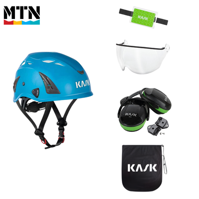 KASK SuperPlasma AQ Helmet - MTN Pro Kit – Royal blue / Transparent / SC1 Earmuffs (SNR: 25)