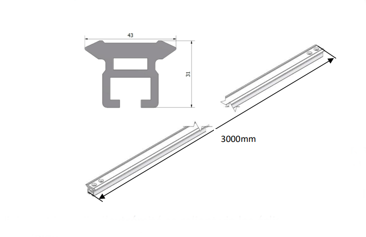 GM Intermediate Rail for Vertical Fall Arrest with Rail– – Now available at MTN Shop EU.