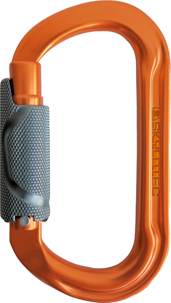 Skylotec DOUBLE O TRI 2.0 Oval Carabiner, AL, TRILOCK, orange, grey