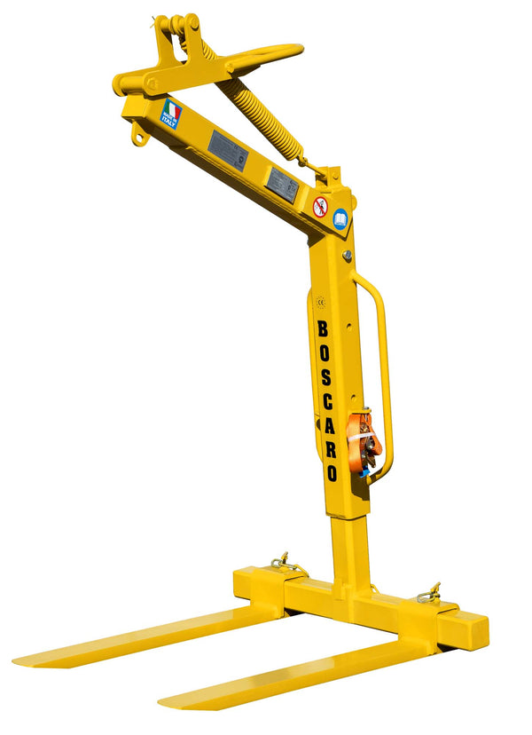 Boscaro Self levelling crane fork with telescopic height– – Now available at MTN Shop EU.