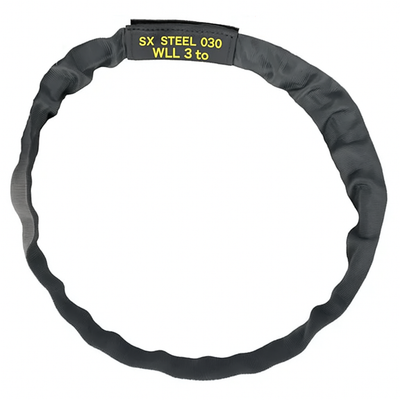 Safetex SX-STEEL Round Sling with Steel Wire Core – Yellow / 1