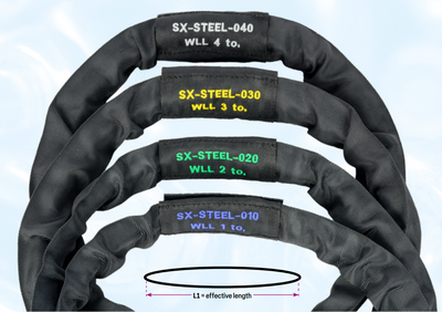 Safetex SX-STEEL Round Sling with Steel Wire Core – second image