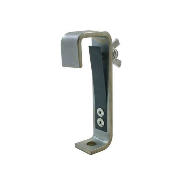 Doughty 30mm Hook Clamp c/w Protector Strip - Steel solar panel end clamp bracket.