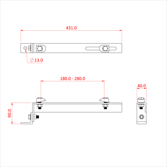 Doughty Girder Clamp - C/W End Bracket - imagen 3