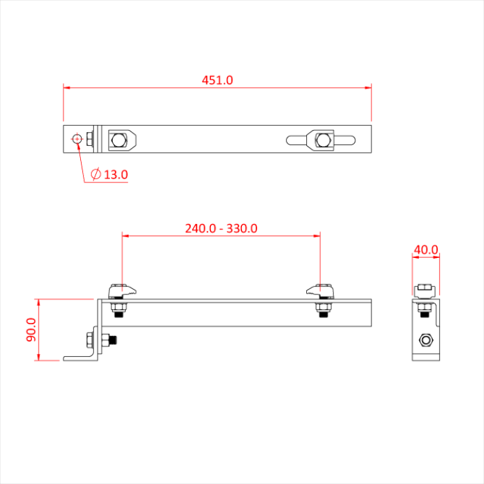 Doughty Girder Clamp - C/W End Bracket - imagen 4