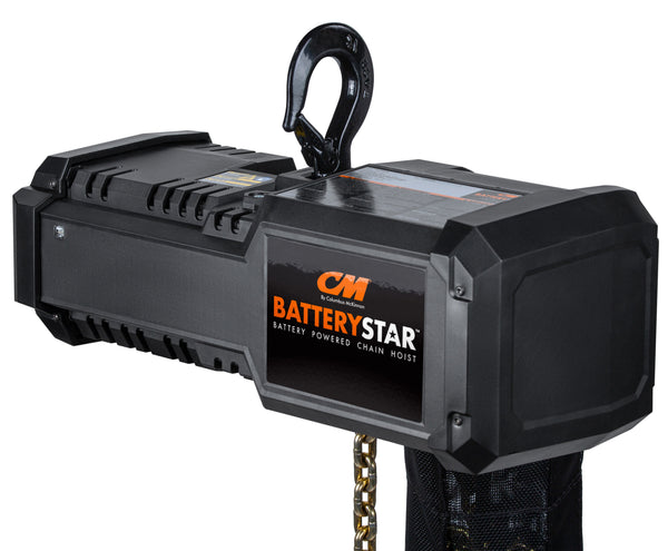CM BatteryStar Hoist– The CM® BatteryStar™ Battery Powered Chain hoist is built with industry-leading technology from Columbus McKinnon and Milwaukee Tool®. Designed for portability and easy installation, the BatteryStar can have you lifting in minutes. Shop now. – Now available at MTN Shop EU.