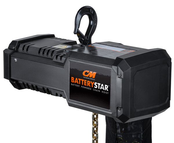 CM BatteryStar Hoist– The CM® BatteryStar™ Battery Powered Chain hoist is built with industry-leading technology from Columbus McKinnon and Milwaukee Tool®. Designed for portability and easy installation, the BatteryStar can have you lifting in minutes. Shop now. – Now available at MTN Shop EU.