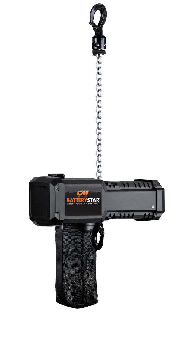 CM BatteryStar Hoist– The CM® BatteryStar™ Battery Powered Chain hoist is built with industry-leading technology from Columbus McKinnon and Milwaukee Tool®. Designed for portability and easy installation, the BatteryStar can have you lifting in minutes. Shop now. – Now available at MTN Shop EU.