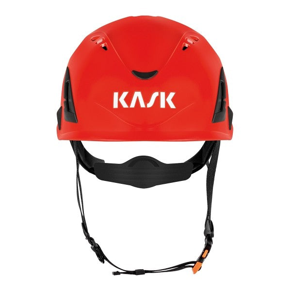 Casco de seguridad KASK SuperPlasma HP (EN14052): el casco de seguridad KASK SuperPlasma HP está diseñado específicamente para quienes trabajan en altura. A diferencia de un casco común, el casco HP está fabricado con polipropileno de alta densidad, un material capaz de soportar impactos importantes. Obtenga más información aquí. – Ya disponible en MTN Shop EU. - imagen 4