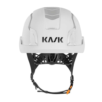 Kask Zenith X LC HI VIZ - Längre hakband +10 cm – Vit