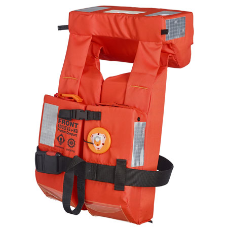 Crewsaver Premier Compact With L6A-EX Light 83202– Since the Crewsaver Premier was introduced in July 2010, the lifejacket has led the way in passenger and crew lifejacket safety. Driven by regulation changes for lifejacket accessibility on cruise ships, and customer demand for reduced bulk and improved storage options, Crewsaver has designed the Premier Compact - a 49.2% smaller alternative (by volume) to the original Premier. – Now available at MTN Shop EU.