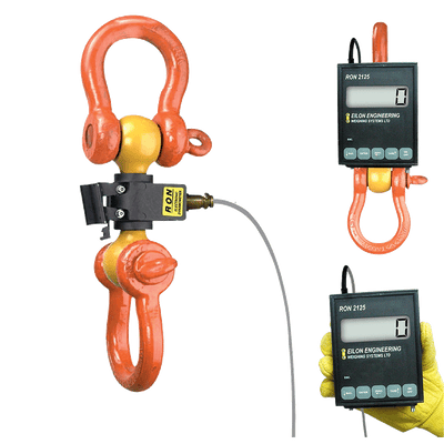 Ron Crane Scales™ Ron 2125 trådbunden dynamometer med 1"/25 mm fästbar display – andra bilden