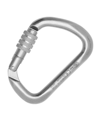 Kong - Moschettone a vite XL in acciaio inossidabile - Argento