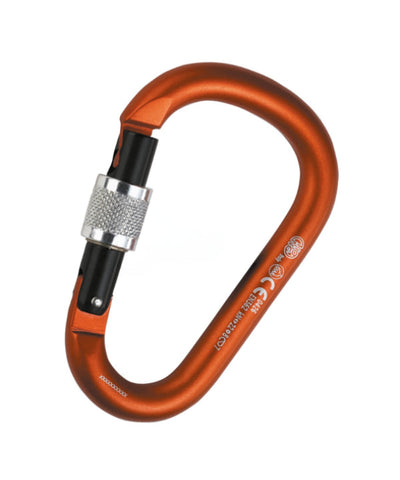 Kong - Mousqueton en aluminium Hms Napik Screw - Orange/Gris/Vierge