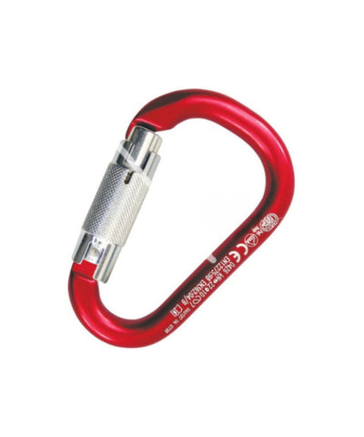 Kong - Mousqueton en aluminium Hms Napik Trilock - Rouge/Vierge/Vierge