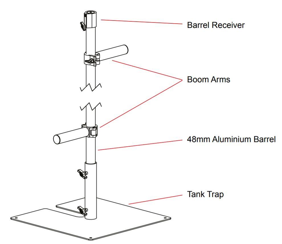Setup of the lighting boom arm. - imagen 3