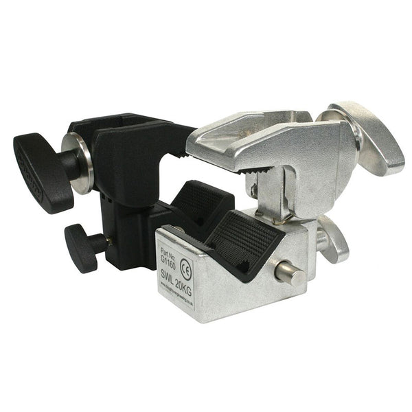 Pince Doughty : Supaclamp (SWL : 20 kg). Fourni par MTN Shop EU
