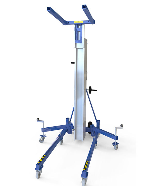 Kuzar Industrial Lifter 300kg/7,3m med 100kg Motvikt & Korg - HAMMER 73CW– Kuzar lyftare 300KG- en robust industristaplare med Motviktskorg och 100kg vikt ingår. HAMMER 73CW Lifter är tillverkad i Spanien och har designats för vertikalt lyft av laster och horisontella rörelser med lasten upplyft på minsta höjd. Denna staplare med en imponerande kapacitet på 300 kg har högkvalitativa hjul för enkel rörelse och en kraftfull vinsch för effektiva lyft samtidigt som den förblir kompakt och smidig. Com - imagen 3