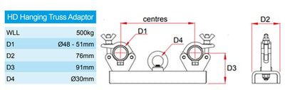 Adaptateur de ferme suspendue Doughty - Robuste – deuxième image