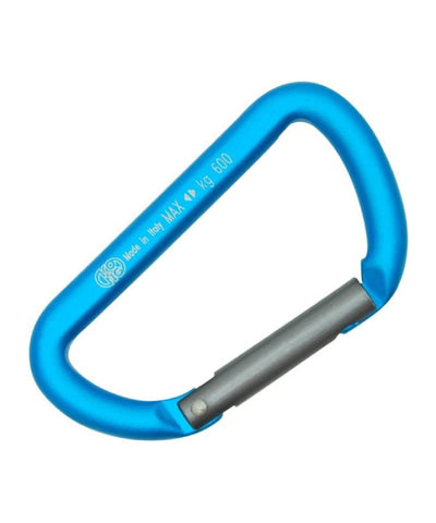 MOSCHETTONE KONG MINI D IN ALLUMINIO CON CANCELLA DRITTA (5 Unità) – Ciano/Grigio
