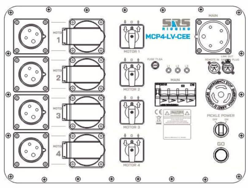 Contrôleur de moteur MCP4-LV (basse tension) – Il est équipé de composants Schneider Electric/Eaton de haute qualité et est logé dans un boîtier en plastique robuste. Sortie : 2 x CEE16/4p Rouge + 2 x Jaune – Maintenant disponible sur MTN Shop EU. - imagen 3