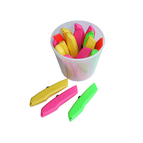 Contenitore in plastica PHC con 18 coltelli ad alta visibilità