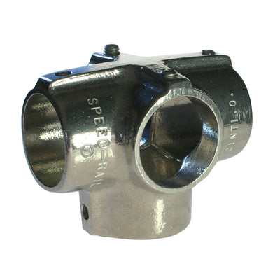 Het Doughty Side Outlet T-stuk is licht en robuust voor montage op een buis van ⌀48 mm. Geleverd door MTN Shop EU