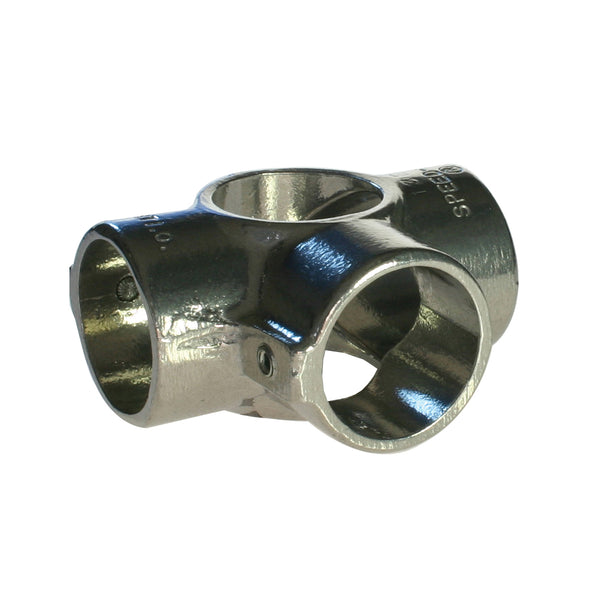 Doughty Slimline Side Outlet Tee– Made of Magnesium Alloy. This 3-way slim pipe fitting used to join 3 tubes at 90° to each other. Ideal for creating handrails & guards. High Quality. Fast Delivery. – Now available at MTN Shop EU.