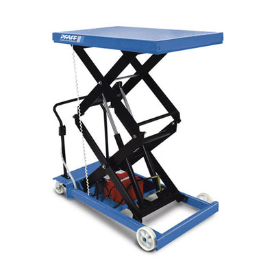 Pfaff-silberblau Mobil saxlyftplattform: Kapacitet 125-800 kg. Levereras av MTNshop EU