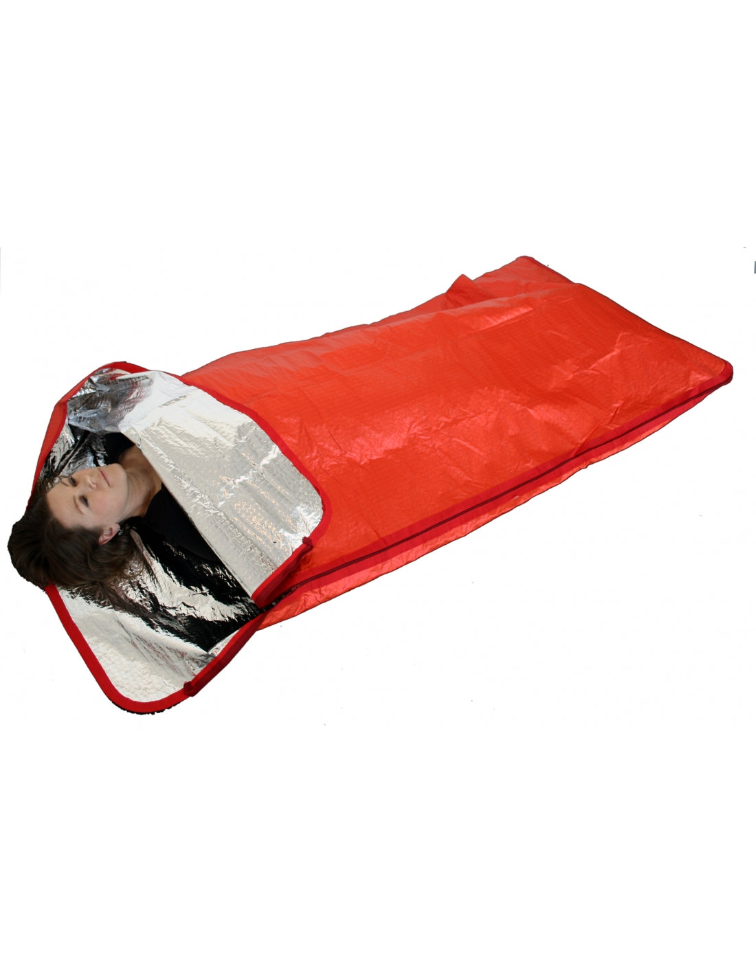 Hansen Protection Ascomedic Emergency Bag 85605– First Aid Emergency Blanket. Helps the injured person retain body heat. Wind and water repellent material, FR approved according to LSA Code requirements for suits. Provided with a zipper. Packed in transparent vacuum bag for minimum size. – Now available at MTN Shop EU. - imagen 2