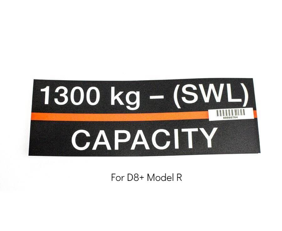 Lyftkapacitetsetiketter - 1300kg - imagen 10