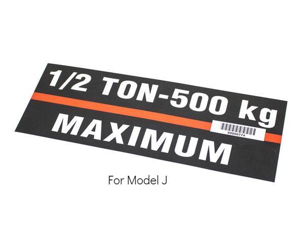 Hoist Capacity Labels - 500kg
