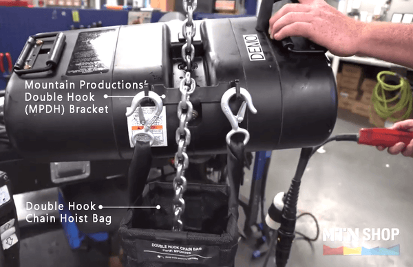 Chain Hoist Bag - Double Hook with Brackets