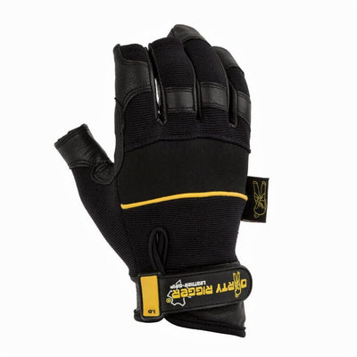 Dirty Rigger Guantes de cuero con agarre firme estilo enmarcador (cuero genuino) – segunda imagen