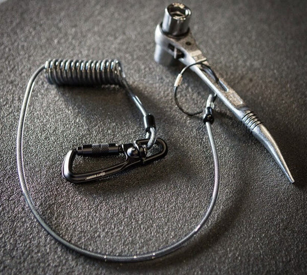 Dirty Rigger Podger 4-in-1 (Metric Combination)– Constructed from solid steel & Coated in an ultra-tough nickel-chrome plating. 4 socket sizes: 17, 19, 21 and 24 mm. With a small eyelet to attach a lanyard. – Now available at MTN Shop EU.