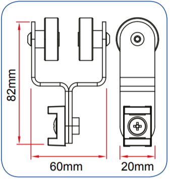 Doughty Studio Rail - Kabelwagen (5-pack) - imagen 3