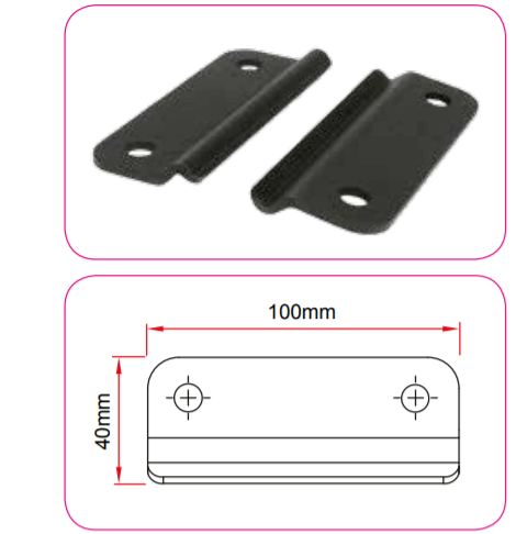 Riel Doughty Studio: abrazaderas de 40 mm, 100 mm y 114 mm: se suministra con sujetadores, un par de abrazaderas de riel diseñadas para funcionar con la gama de soportes de pared ranurados. Capaz de sujetar el riel directamente a una superficie sólida. – Ya disponible en MTN Shop EU. - imagen 6