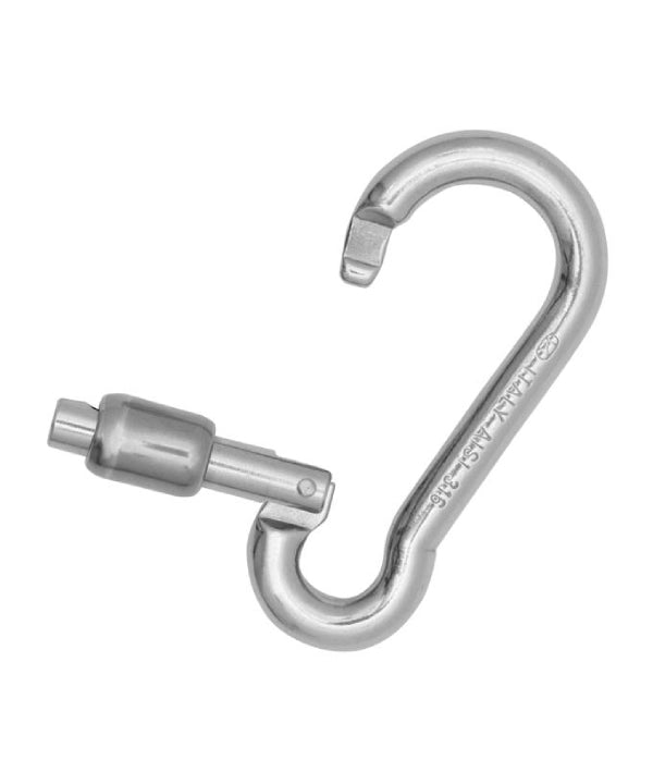 Kong - Mousqueton Classic Express - Acier Inoxydable - 8 mm Avec Ouverture Vers L'Extérieur (25 Pièces)