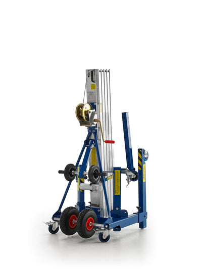 Kuzar Industrial Lifter 200kg/5m - HAMMER 50– Tillverkad i Spanien, HAMMER 50 har högkvalitativa hjul för enkel förflyttning och en kraftfull vinsch för effektiva lyft – Nu tillgänglig hos MTN Shop EU.