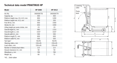 Pfaff Plattformslyft PRAKTIKUS HP 400kg – andra bilden