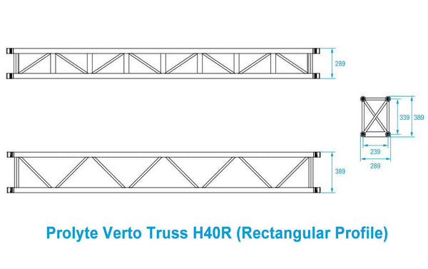 Prolyte Verto Truss H40 (TUV CERTIFIED)– The Verto truss's a new revolutionary tool-less system, making truss connection fast, silent & safe. Length: 0.5m-3m. Many application possibilities. – Now available at MTN Shop EU.