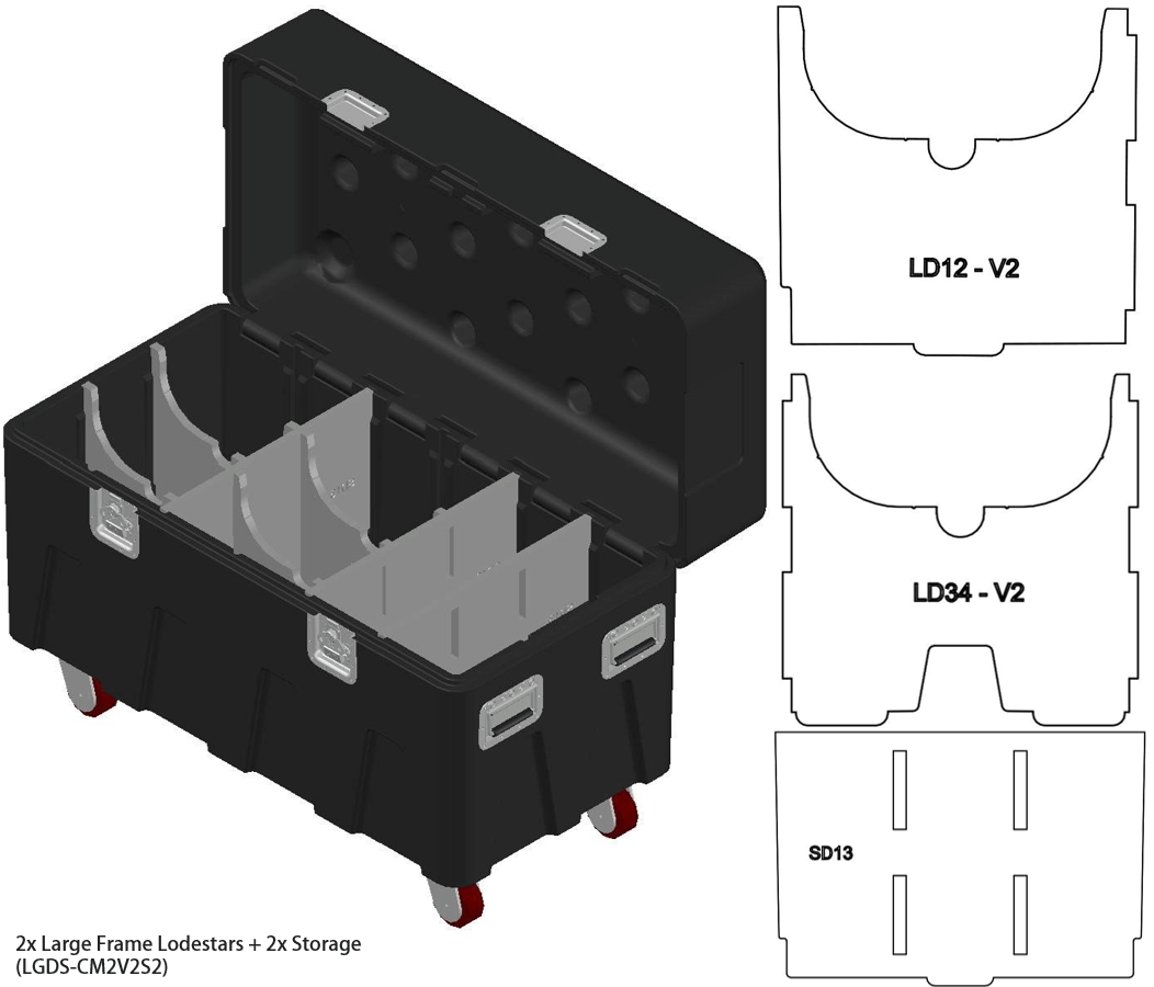 MTN BOX Large Insert Package– MTN BOX: Spektrum Series LG insert package creates 3 large storage compartments for tool storage, rigging hardware, fall protection, construction gear, & more. – Now available at MTN Shop EU. - imagen 3