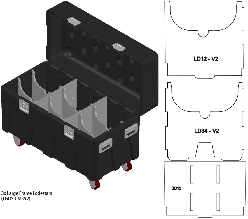 MTN BOX Large Insert Package– MTN BOX: Spektrum Series LG insert package creates 3 large storage compartments for tool storage, rigging hardware, fall protection, construction gear, & more. – Now available at MTN Shop EU. - imagen 4