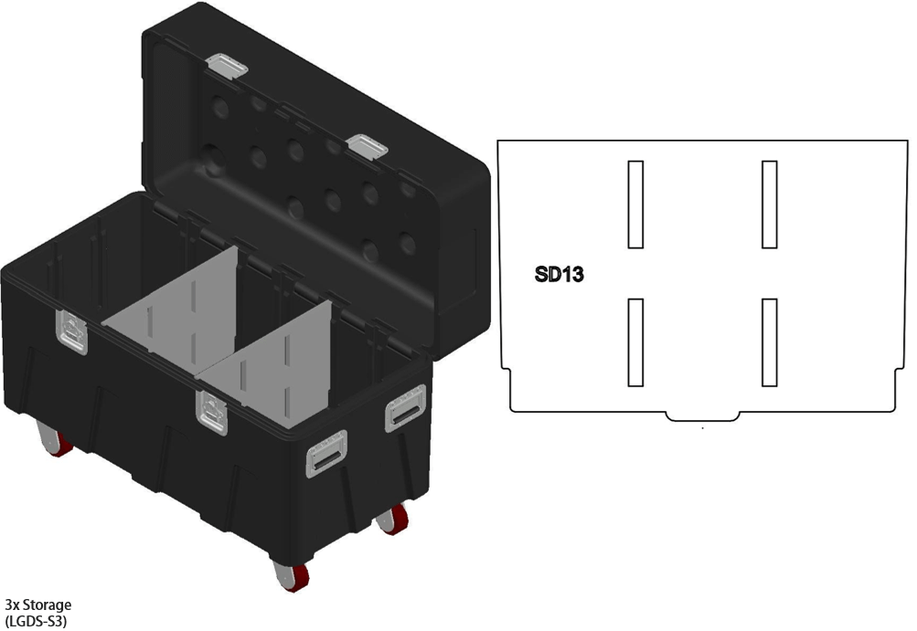 MTN BOX Large Insert Package– MTN BOX: Spektrum Series LG insert package creates 3 large storage compartments for tool storage, rigging hardware, fall protection, construction gear, & more. – Now available at MTN Shop EU. - imagen 7