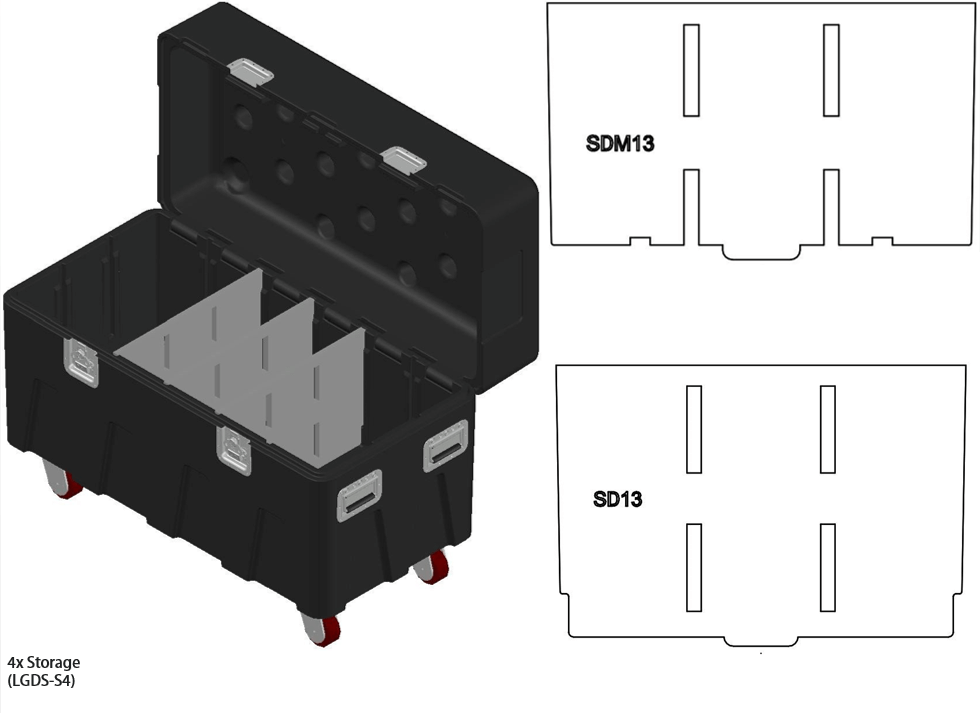 MTN BOX Large Insert Package– MTN BOX: Spektrum Series LG insert package creates 3 large storage compartments for tool storage, rigging hardware, fall protection, construction gear, & more. – Now available at MTN Shop EU. - imagen 5