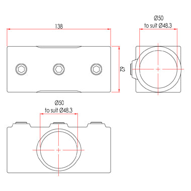 Sleutelklem: Doughty Two Socket Cross. Geleverd door MTN Shop EU - imagen 3