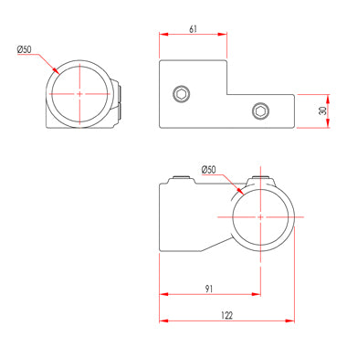 Key Clamp: Doughty Short Tee Swivel (Used in Pairs). Supplied by MTN Shop EU