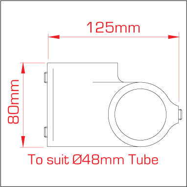 Doughty Long 90° Crossover- For ⌀48mm Tube- MTN Shop EU - imagen 6