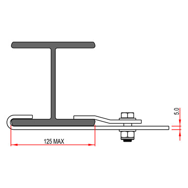 Doughty Pressed Girder Bracket (Steel) is supplied by MTN Shop EU - imagen 4