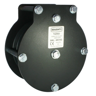 Doughty Heavy Duty Triple Sheave Pulley– These Triple Sheave Pulleys constructed from nylon sheaves together with ball raced bearings for friction-free operation. ⌀100mm,150mm&200mm sheaves available. For Heavy Duty. – Now available at MTN Shop EU.